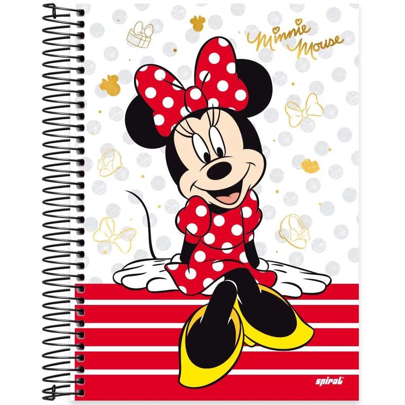 Caderno-Espiral-Capa-Dura-10-Materias-Minnie-Core-160-Folhas-Tilibra-1X1UN