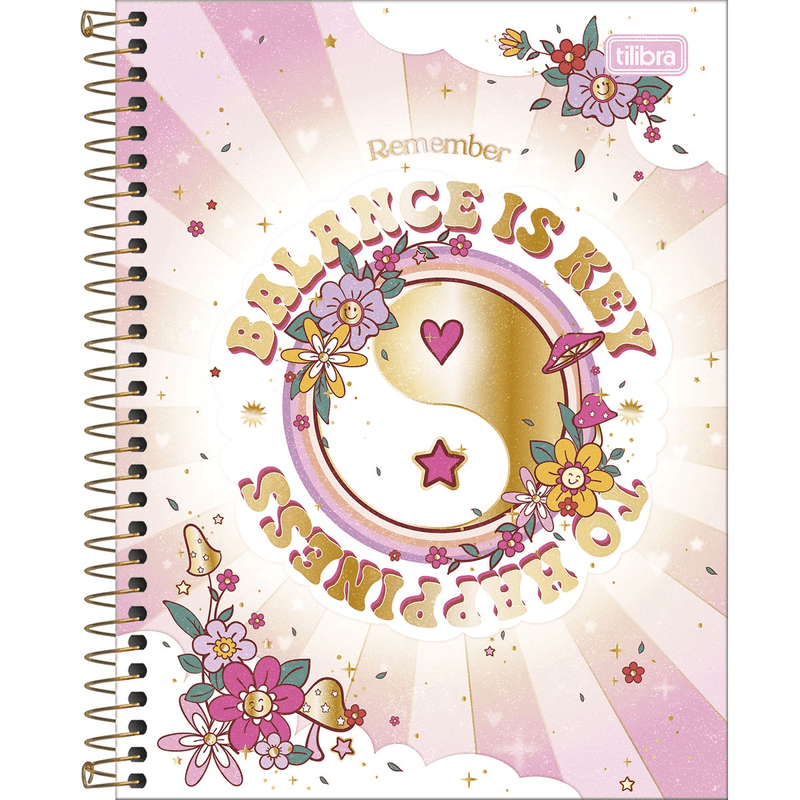 Caderno-Colegial-Capa-Dura-Gypsy-10-Materias-160-Folhas-Tilibra-1X1UN