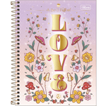 Caderno-Colegial-Capa-Dura-Gypsy-10-Materias-160-Folhas-Tilibra-1X1UN