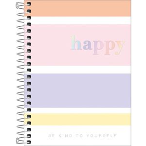 Caderno Espiral Capa Dura 1/8 Happ Color 80 Folhas - Tilibra