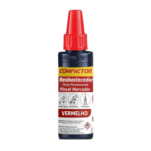 Reabastecedor Pincel Atomico 30  ml Vermelho - Compactor