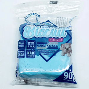 MASSA BISCUIT AZUL CELESTE 90G POLYCOL