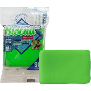 MASSA BISCUIT VERDE FOLHA 90G POLYCOL