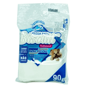 Massa Biscuit Branco 90 g  - Polycol