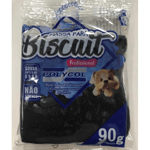 Massa Biscuit Preto 90 g  - Polycol