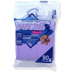 MASSA BISCUIT LILAS 90G POLYCOL