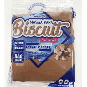 MASSA BISCUIT MARROM 90G POLYCOL