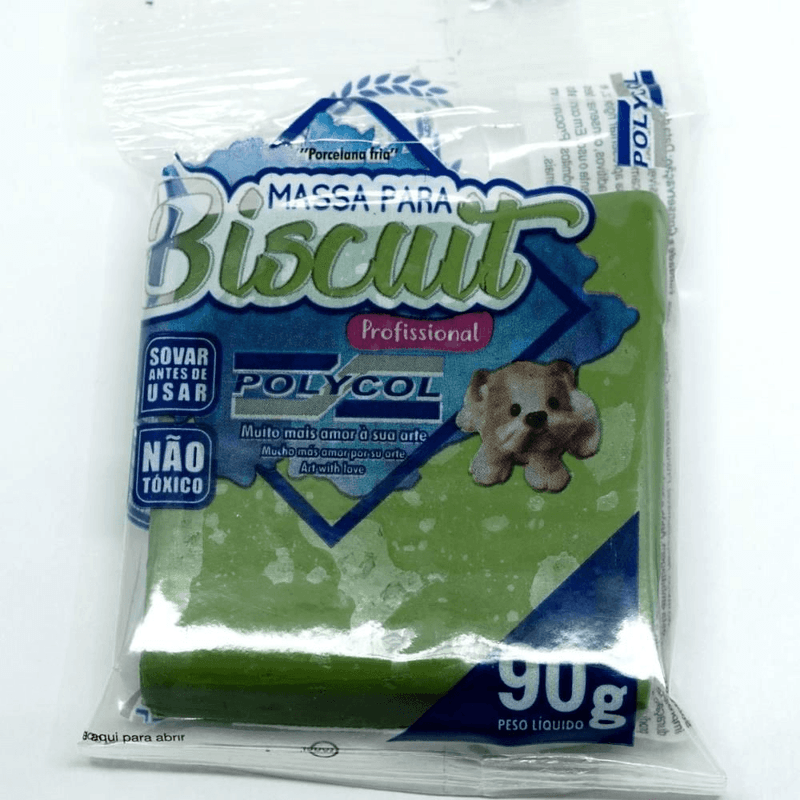 MASSA-BISCUIT-VERDE-OLIVA-90G-POLYCOL-1X1UN