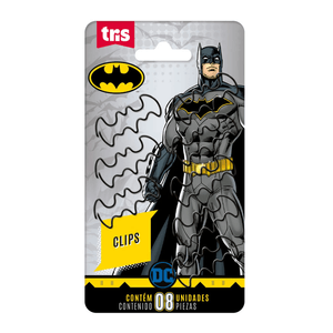 CLIPS BATMAN BLACK C/8 TRIS