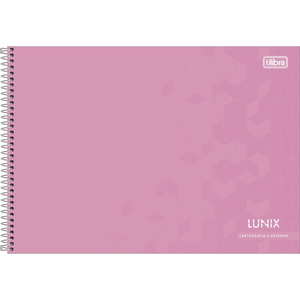 Caderno Capa Dura  Espiral    Desenho Sem Seda Lunix 60 Folhas - Tilibra