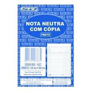 Nota Neutra 1/36 Pauta Preto 50 Folhas - SD