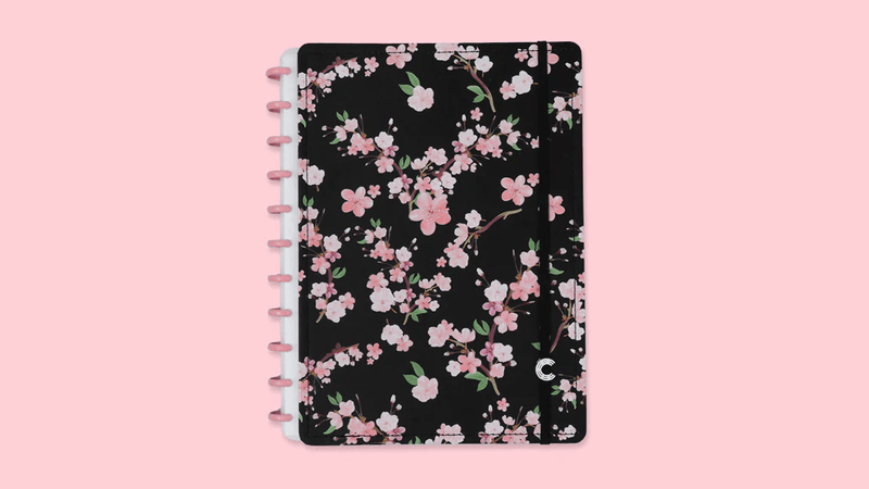 Caderno-Inteligente-Gocase-Classical-Rose-Black-80-Folhas-A5-1X1UN