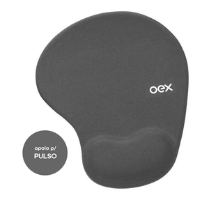 Mouse Pad C/ Apoio em Gel Chumbo Mp200 - Oex