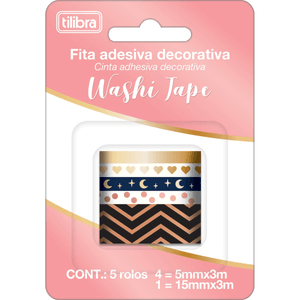 Fita Adesiva Washi Tape WT01 Tilibra