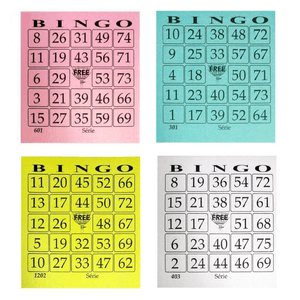 Cartela de Bingo  N 3 13,7X11Cm 100 Folhas - Free