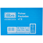 Ficha-Pautada-4x6-Numero-2-100-Folhas-Tilibra-1X1UN