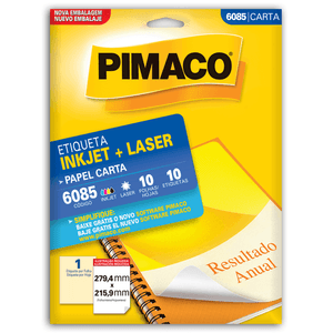 ETIQUETA PIMACO CARTA 6085 LASER C 10 UN