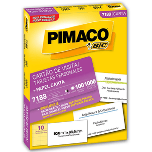 Cartao de  Visita  7188 1000 Cards - Pimaco