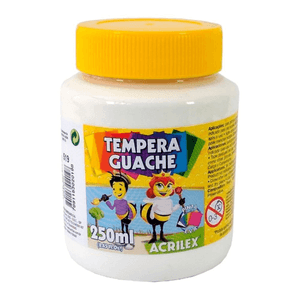 Tinta Guache Branco 250 ml - Acrilex