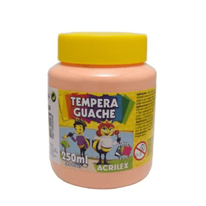 Tinta Guache Amarelo Pele 250  ml - Acrilex