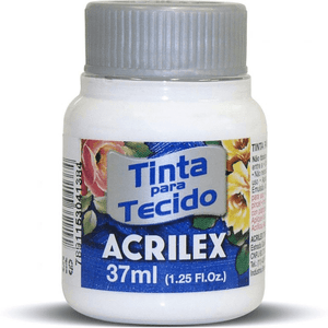 Tinta Tecido Fosca 37 ml  Branco - Acrilex