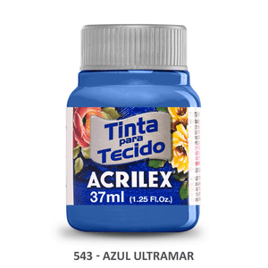 Tinta Tecido Fosca Azul Ultra 37  ml - Acrilex