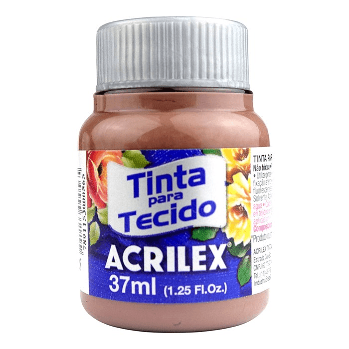 Tinta-Para-Tecido-Fosca-Capuccino-37ml-Acrilex-1X1UN