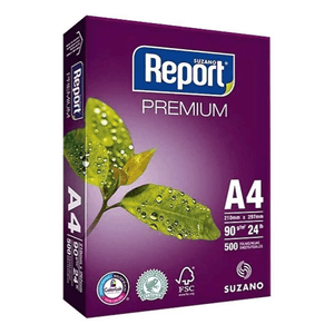 Papel A4 90 g  Branco 500 Folhas - Report