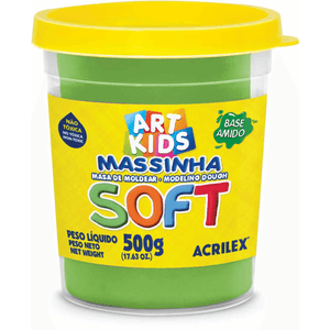 Massa Modelar Pote 500 g  Verde - Acrilex