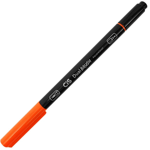 Marcador Artístico Duo Brush Aquarelável Laranja - Cis