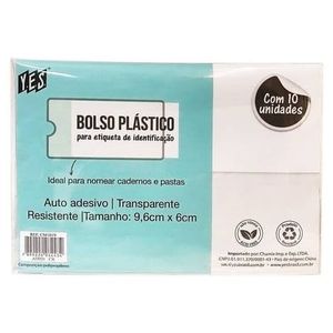 BOLSO PLASTICO P/CARTAO 10PC YES