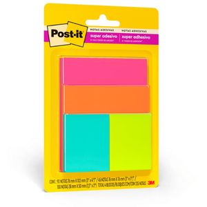 BLOCO ADESIVO POST-IT CASCATA MISTO 3M