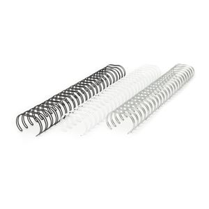 ESPIRAL GARRA DUPLO ANEL WIRE-O A4 1/4" 6,4MM 20 FOLHAS PRETO - LASSANE