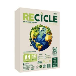 Papel A4 Reciclado 500 Folhas 75 g  - Jandainha