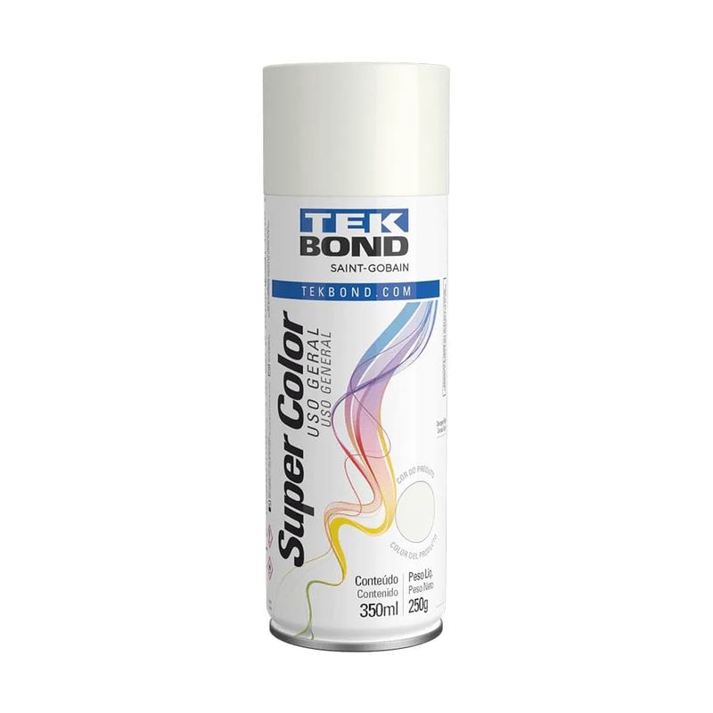 Tinta-Spray-Uso-Geral-Branco-Fosco-350Ml-250G---Tekbond