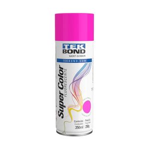 Tinta Tekbond Super Color Spray Brilho Natural Rosa Fluor 350ml