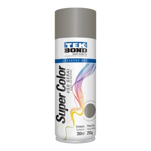 Tinta Spray Super Color Uso Geral Platina 350 Ml 250 g TekBond