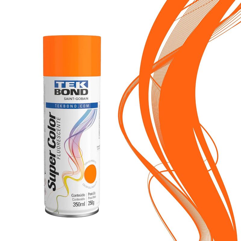 Tinta-Spray-Fluorescente-Laranja-350Ml--250G---Tekbond