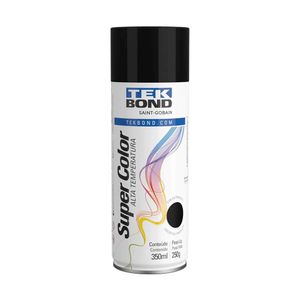 Tinta Spray Metálico Preto 350Ml 250G - Tekbond