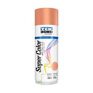 Tinta Spray Metálico Cobre Rose 350Ml 250G - Tekbond