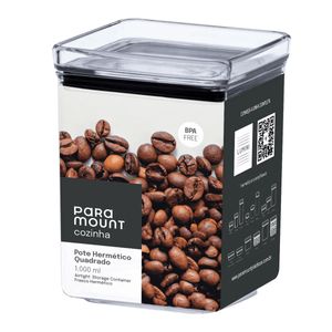 Pote Hermético Lumi Quadrado 1000 ml - Paramount