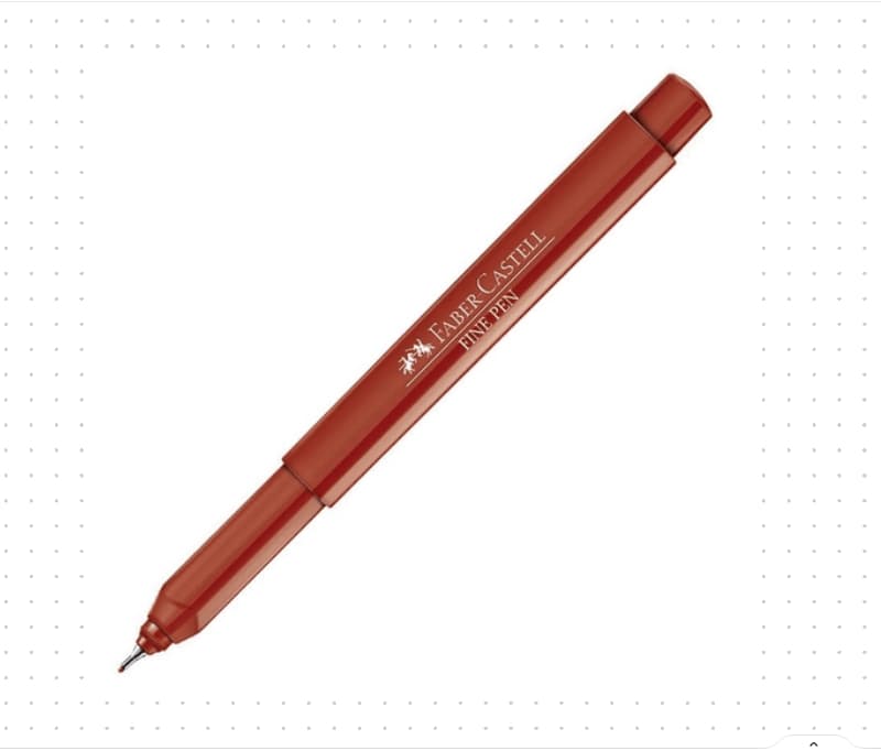 Caneta-Ponta-Porosa-Fine-Pen-0-4mm-Vinho-Faber