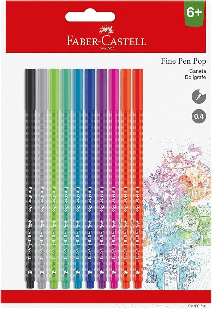 Caneta-Ponta-Porosa-Fine-Pen-Pop-0-4mm-Com-10-Cores-Faber