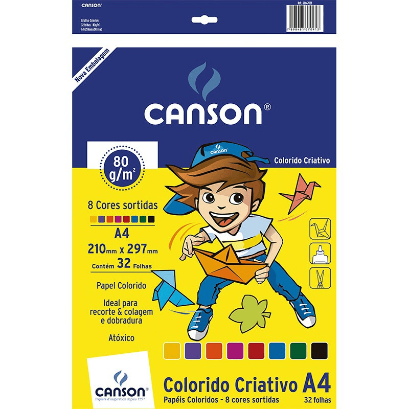 BLOCO-CRIATIVO-CANSON-8CORES-A4-80G-32F