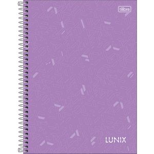 Caderno Capa Dura Espiral  Universitário   Lunix 10 Matérias 160 Folhas  - Tilibra