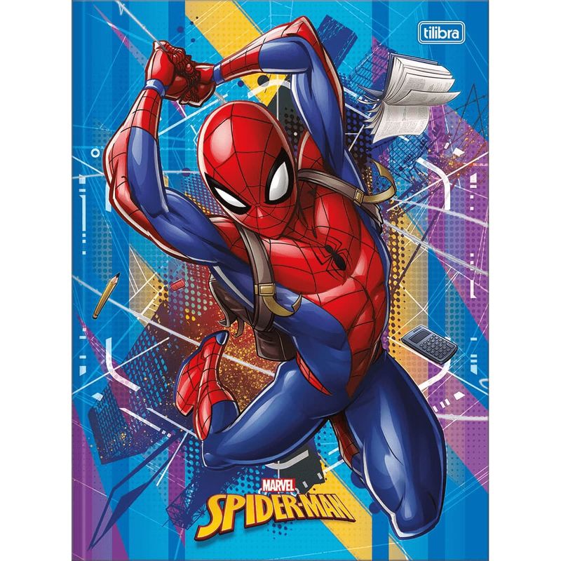 Caderno-Brochura-Capa-Dura-Universitario-Spider-Man-48-Folhas---Sortido