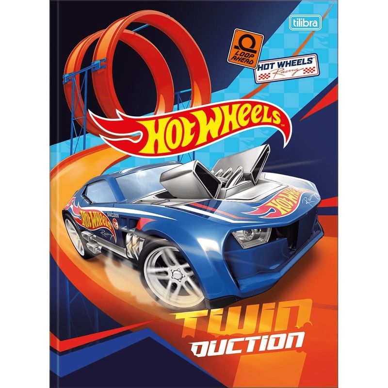 Caderno-Brochura-Capa-Dura-Universitario-Hot-Wheels-48-Folhas---Sortido