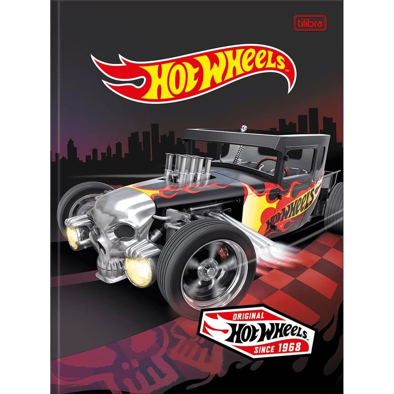 Caderno-Brochura-Capa-Dura-Universitario-Hot-Wheels-48-Folhas---Sortido