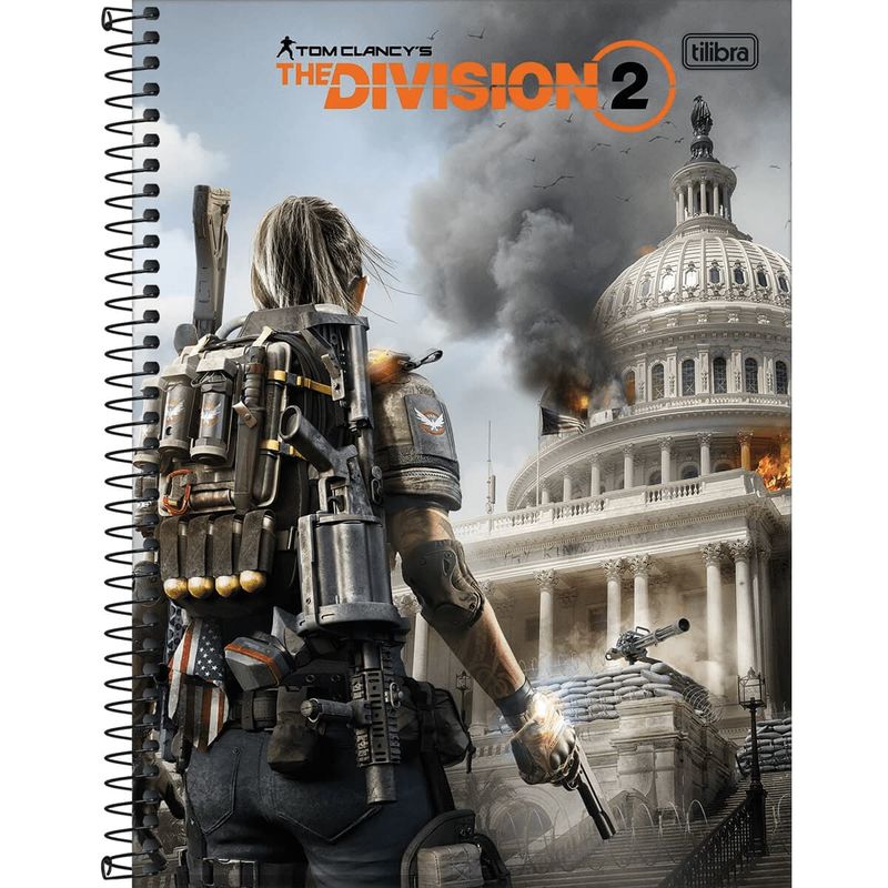 Caderno-Espiral-Capa-Dura-Universitario-1-Materia-The-Division-80-Folhas---Sortido