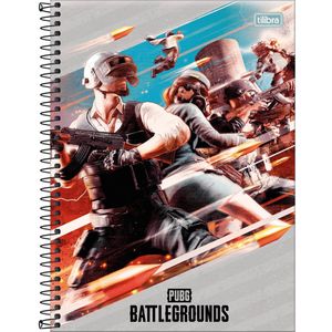 Caderno Capa Dura   Universitário   Pubg 1 Matéria 80 Folhas - Tilibra